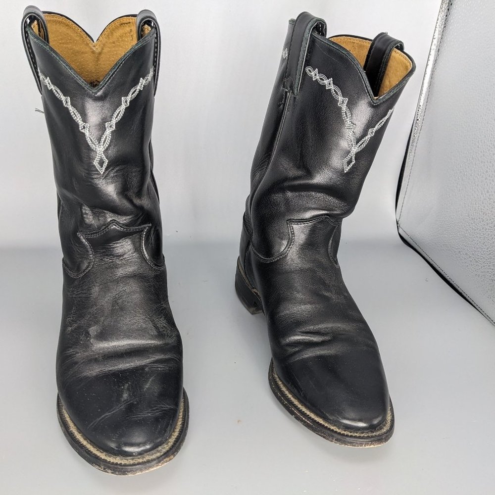 Justin Boost 3233 Men's Basics Black Ropers Size 7.5 D